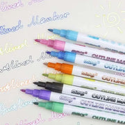 KronkelStiften™ | Dubbele GlitterLijn Outline Markers