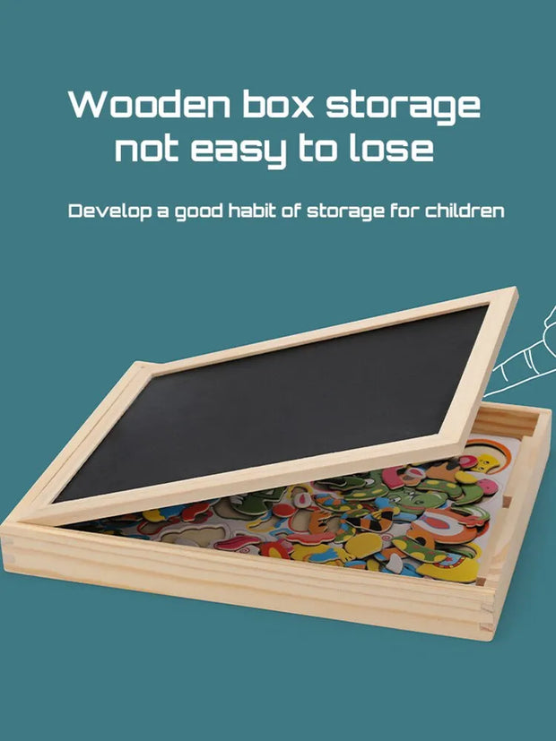 Wooden toys™ | Magnetische Tekentafel voor uren plezier